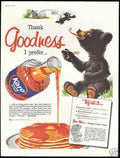 Karo Syrup Pancakes 2 Vintage Retro Advert Ads A4 Photo Print
