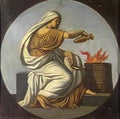Karoly Lotz lotz allegory of fire 1870s Art A4 Photo Print
