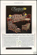 Karpen Sofa Chairs Vintage Retro Advert Ads A4 Photo Print