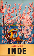 Kashmir Shikara Spring Vintage Retro Advert Poster A4 Photo Print