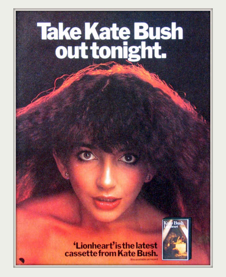 Kate Bush Lionheart Vintage Retro Advert Poster A4 Photo Print