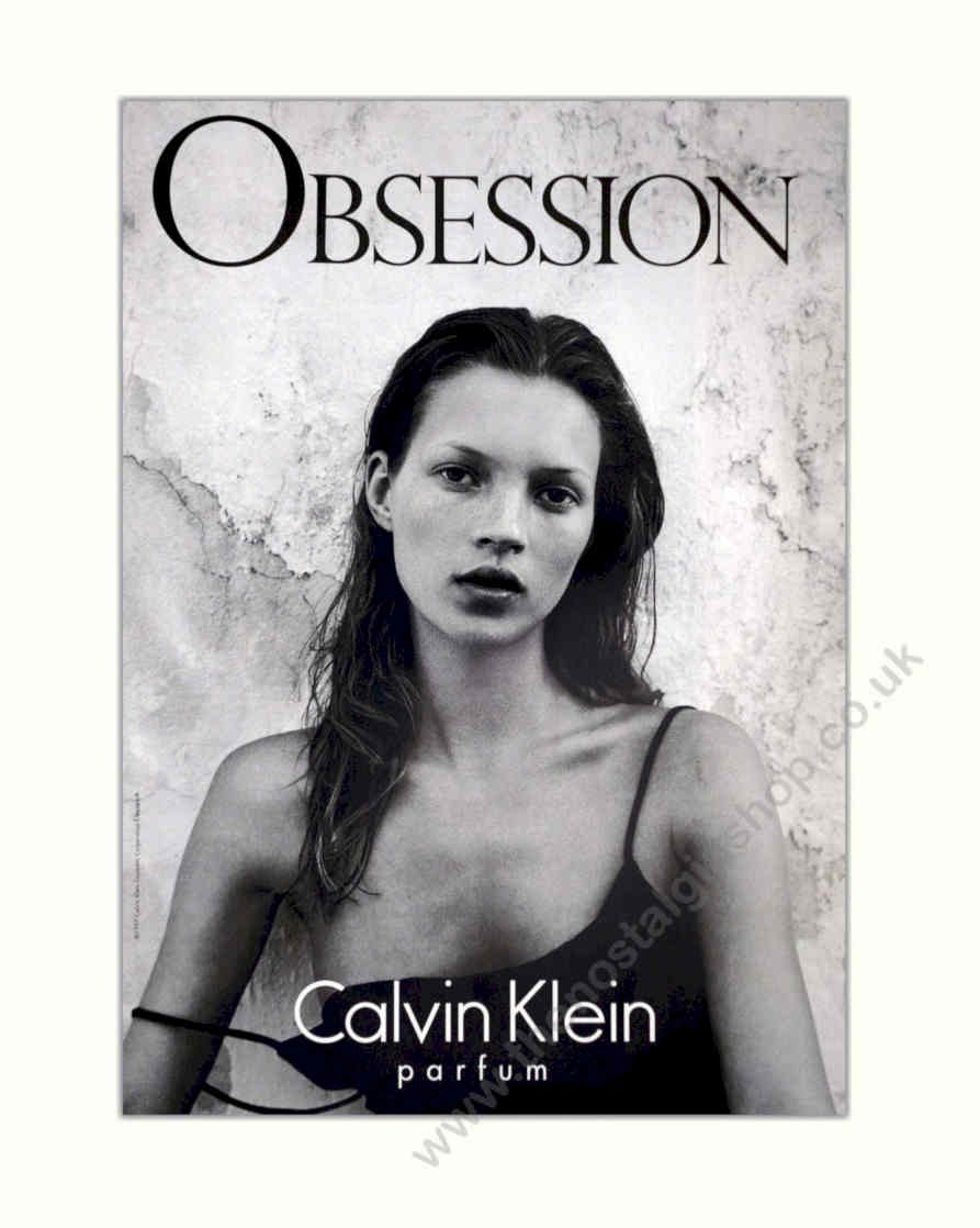 Kate Moss Obsession Vintage Retro Advert Poster A4 Photo Print