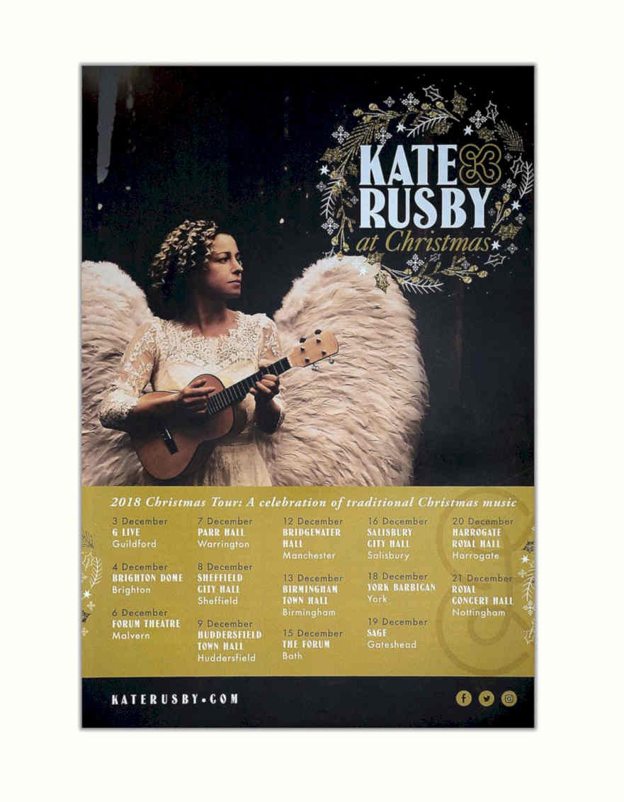 Kate Rusby Christmas Vintage Retro Advert Poster A4 Photo Print