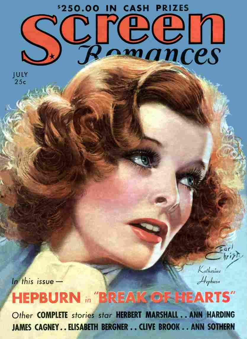 Katharine Hepburn Screen Romances 1 film star poster A4 Photo Print