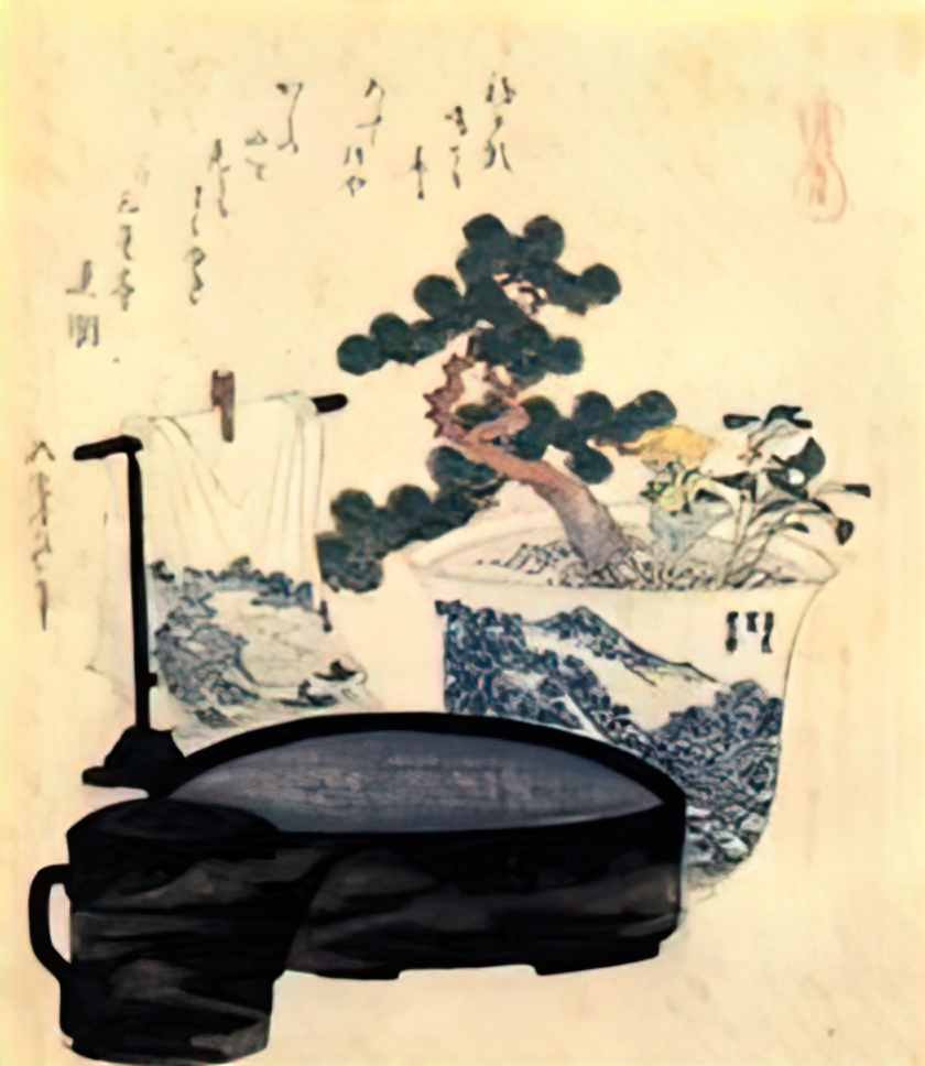 Katsushika Hokusai a lacquered washbasin and ewer Art A4 Photo Print