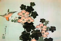Katsushika Hokusai hibiscus and sparrow Art A4 Photo Print