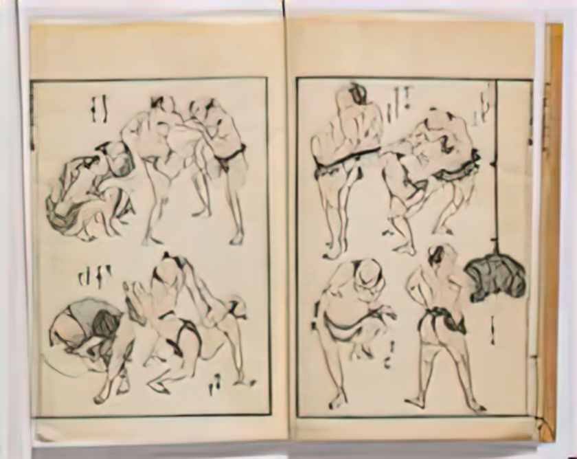 Katsushika Hokusai manga 8 Art A4 Photo Print