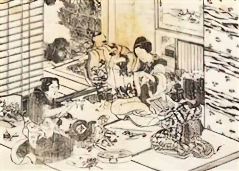 Katsushika Hokusai fuji blue Art A4 Photo Print