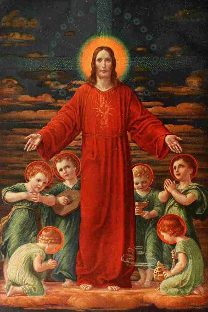 Kau Georg b1870 Christliche Kunst 16 1919 Christ A4 Photo Print