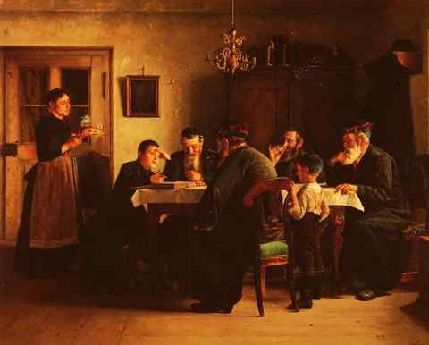 Kaufmann Isidor Discussing The Talmud A4 Photo Print