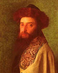Kaufmann Isidor Young Rabbi With Blue Tallis A4 Photo Print