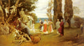 Kaulbach Friedrich August Von In Arcadia Art A4 Photo Print