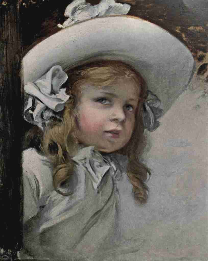 Kaulbach Friedrich von 1850 1920 Die Kunst 13 1906 Child Portrait A4 Photo Print