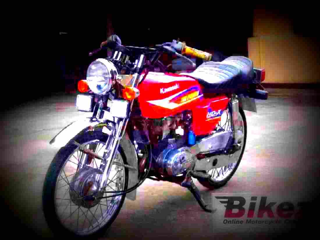 Kawasaki 100 G 7 T 1973 4 motorbike A4 Photo Print
