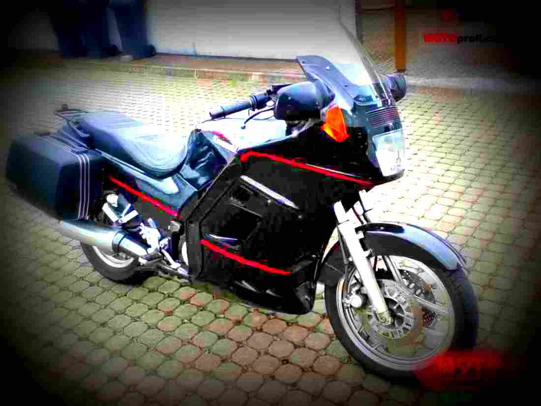 Kawasaki 1000 GTR 1992 4 motorbike A4 Photo Print
