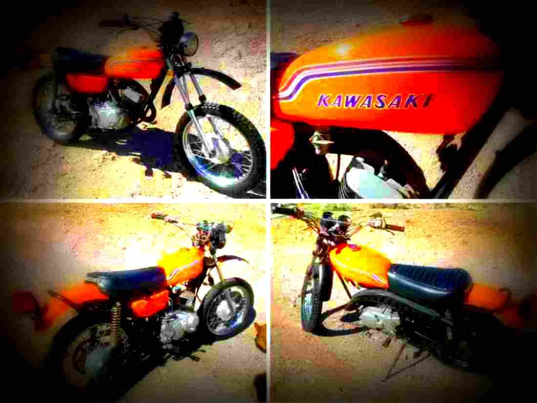 Kawasaki 125 F 6 1972 4 motorbike A4 Photo Print