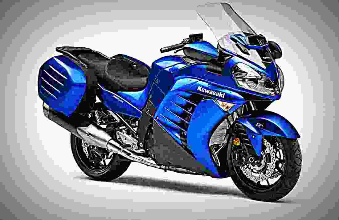 Kawasaki 1400 GTR 2017 3 motorbike A4 Photo Print