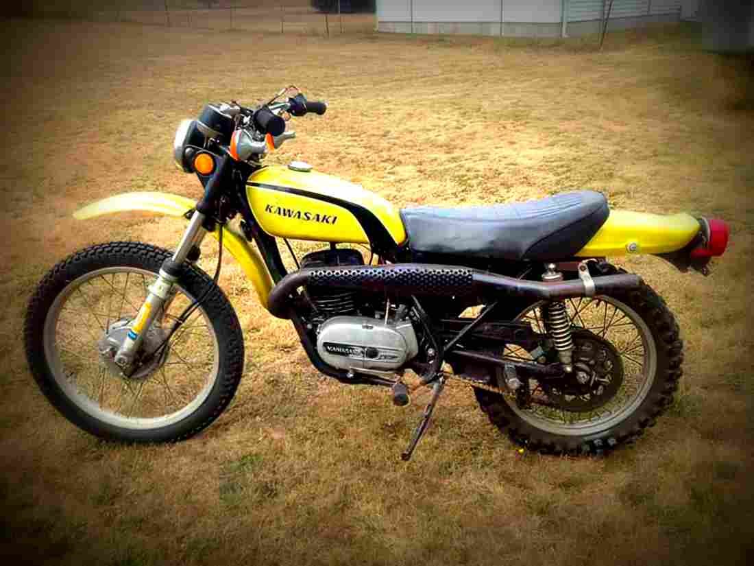 Kawasaki 250 F 11 1974 6 motorbike A4 Photo Print