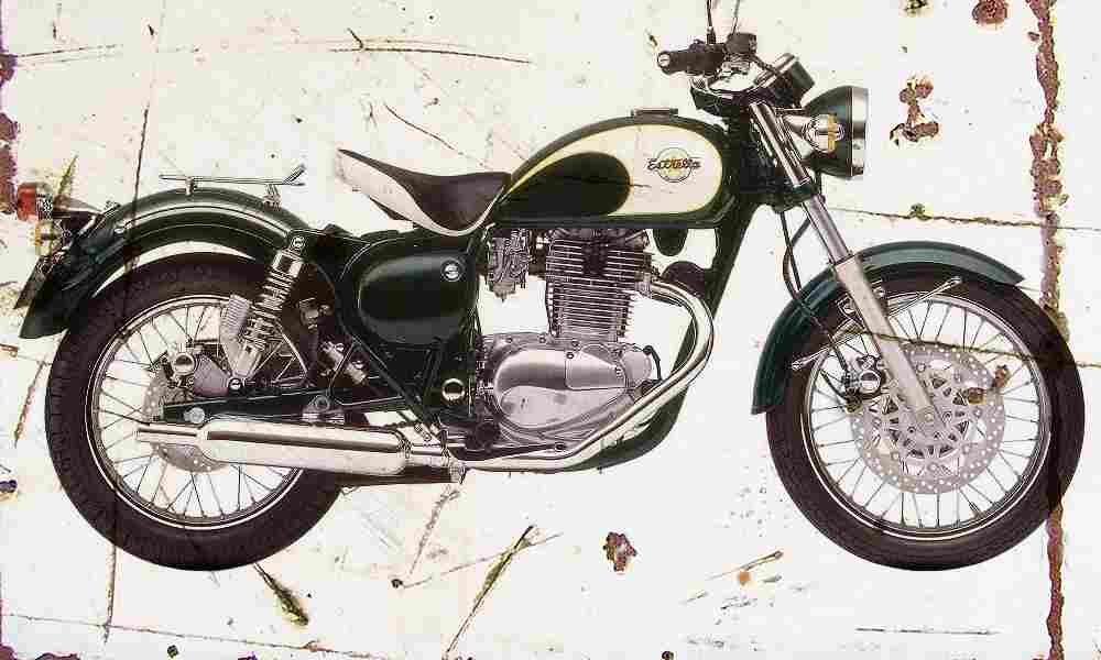 Kawasaki 250Estrella 1994 Aged Vintage A4 Photo Print