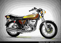 Kawasaki 500 H 1 Mach III 1974 3 motorbike A4 Photo Print