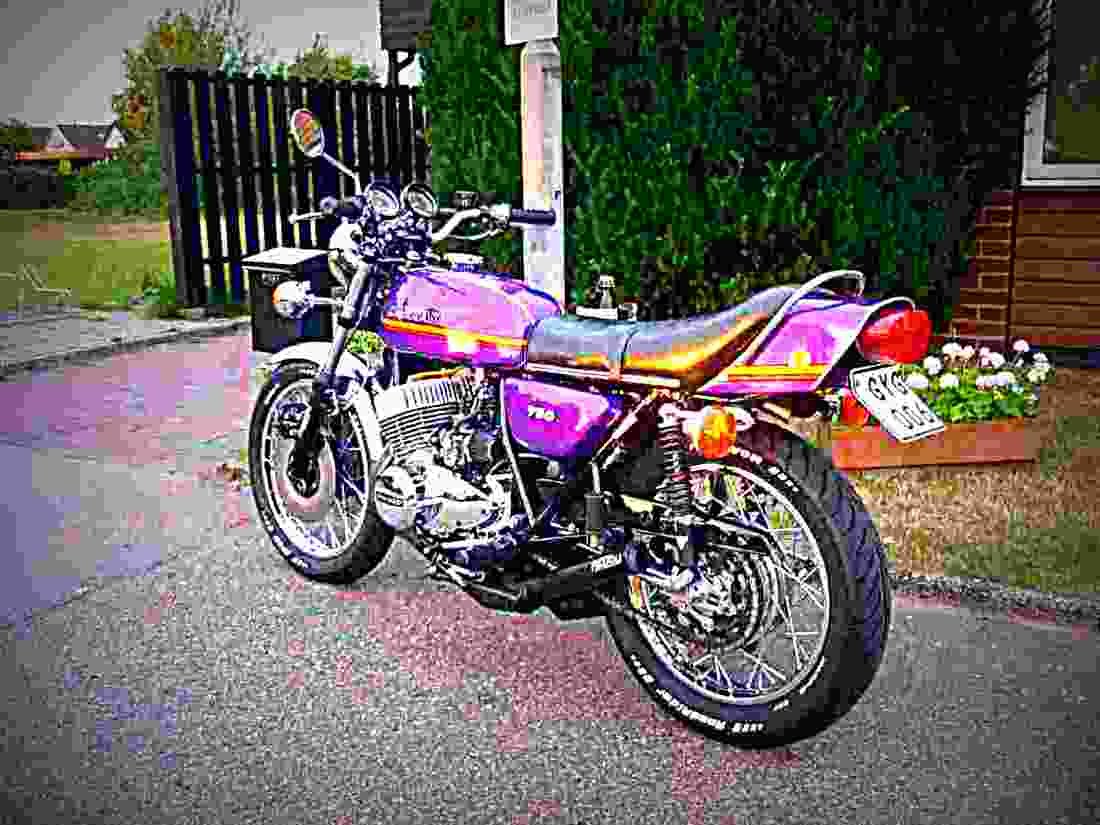 Kawasaki 750 H 2 Mach IV 1973 3 motorbike A4 Photo Print
