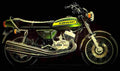 Kawasaki 750 H 2 Mach IV 1974 3 motorbike A4 Photo Print