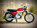 Kawasaki A1 Samurai 1970 3 motorbike A4 Photo Print
