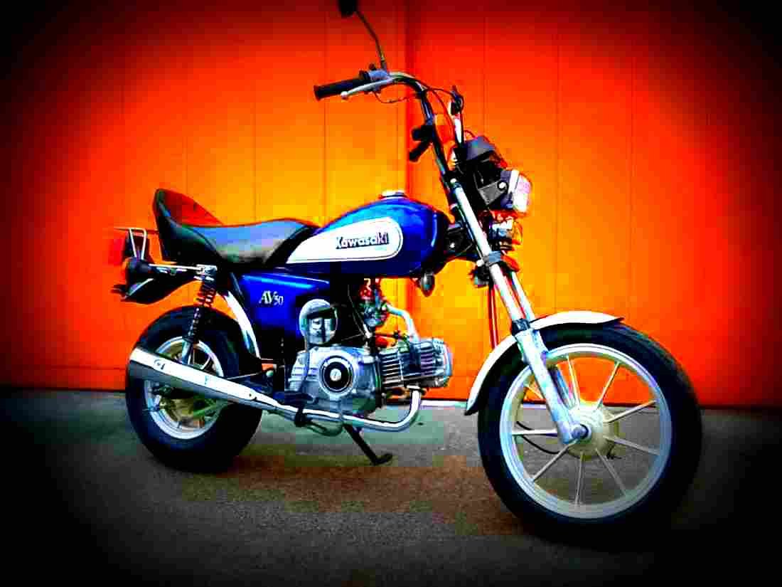 Kawasaki AV 50 AV 50 1 motorbike A4 Photo Print
