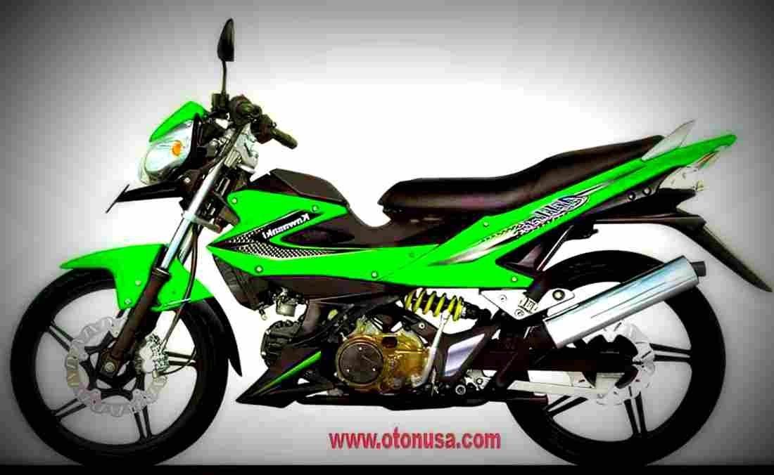 Kawasaki Athlete 125 125cc 2 motorbike A4 Photo Print