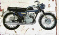 Kawasaki Avenger 350 1967 Aged Vintage A4 Photo Print