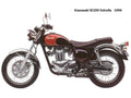Kawasaki BJ250 Estrella 1996 motorbike A4 Photo Print