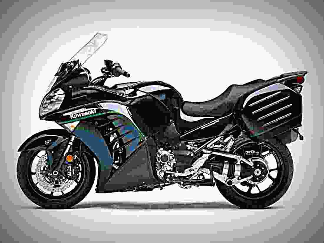 Kawasaki Concours 14 ABS 2018 2 motorbike A4 Photo Print