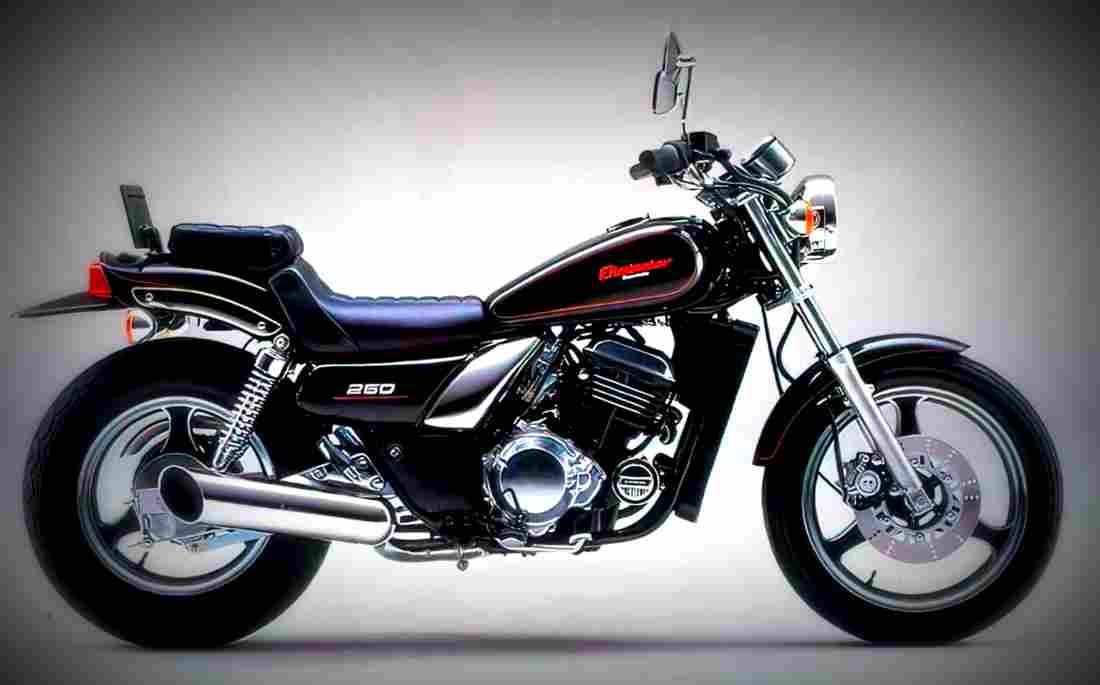 Kawasaki EL 250 1988 2 motorbike A4 Photo Print