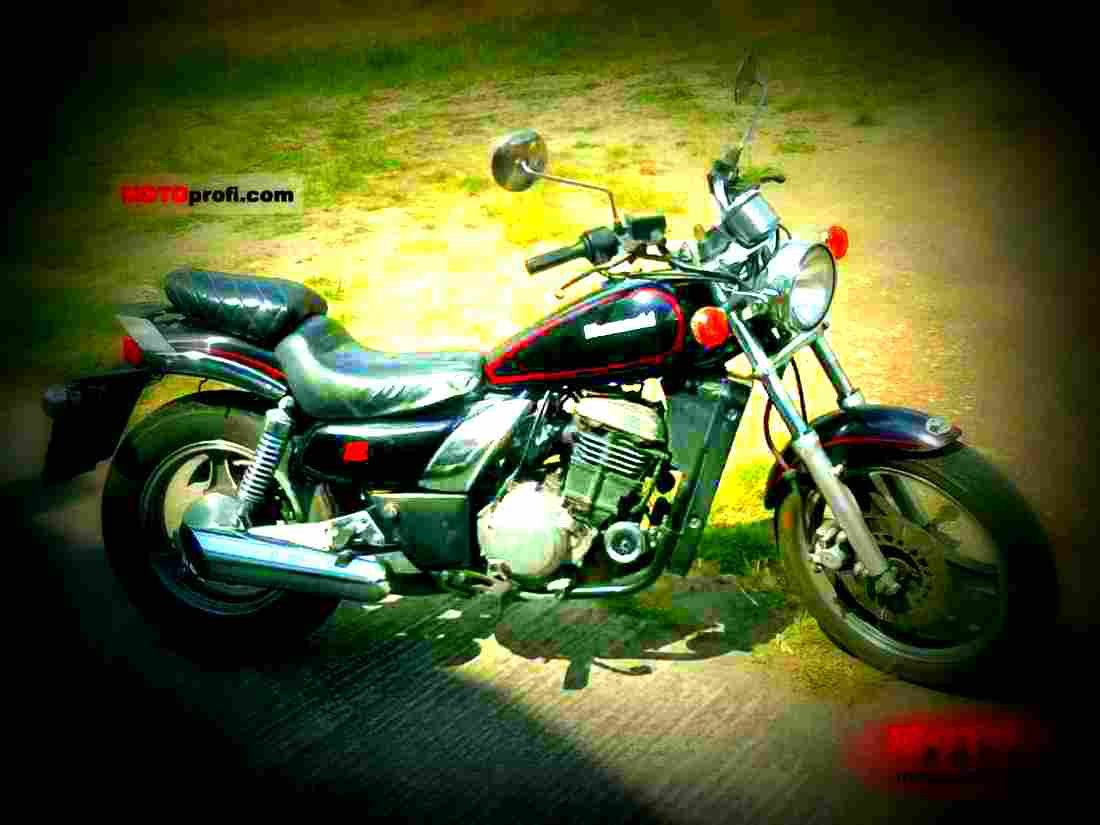 Kawasaki EL 250 1988 4 motorbike A4 Photo Print