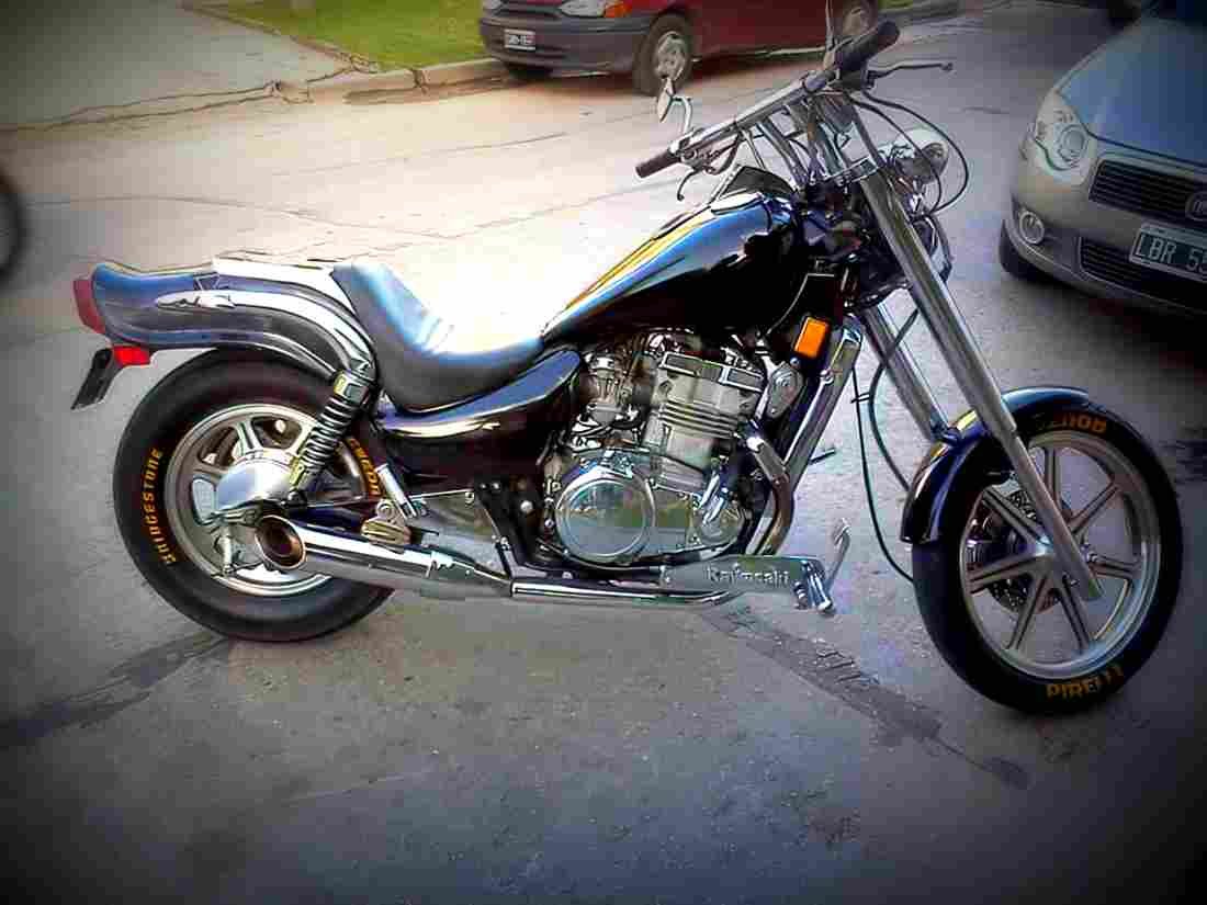 Kawasaki EN 500 1993 2 motorbike A4 Photo Print