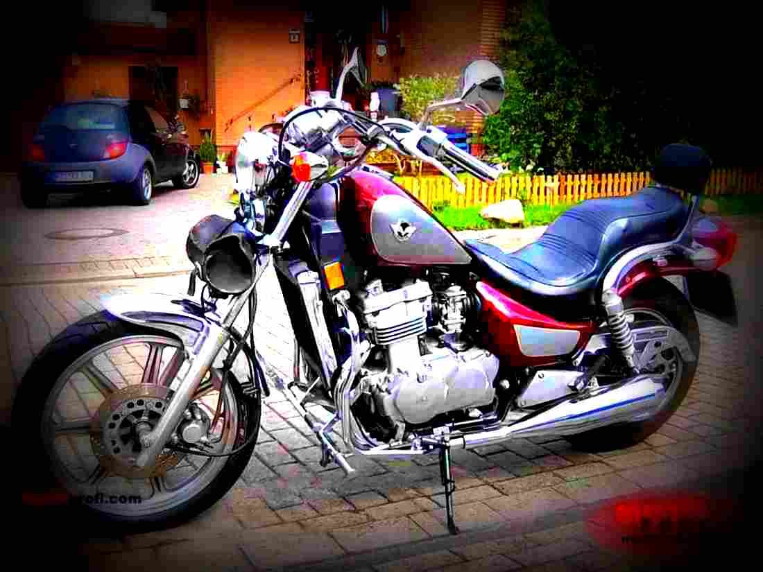 Kawasaki EN 500 1993 3 motorbike A4 Photo Print