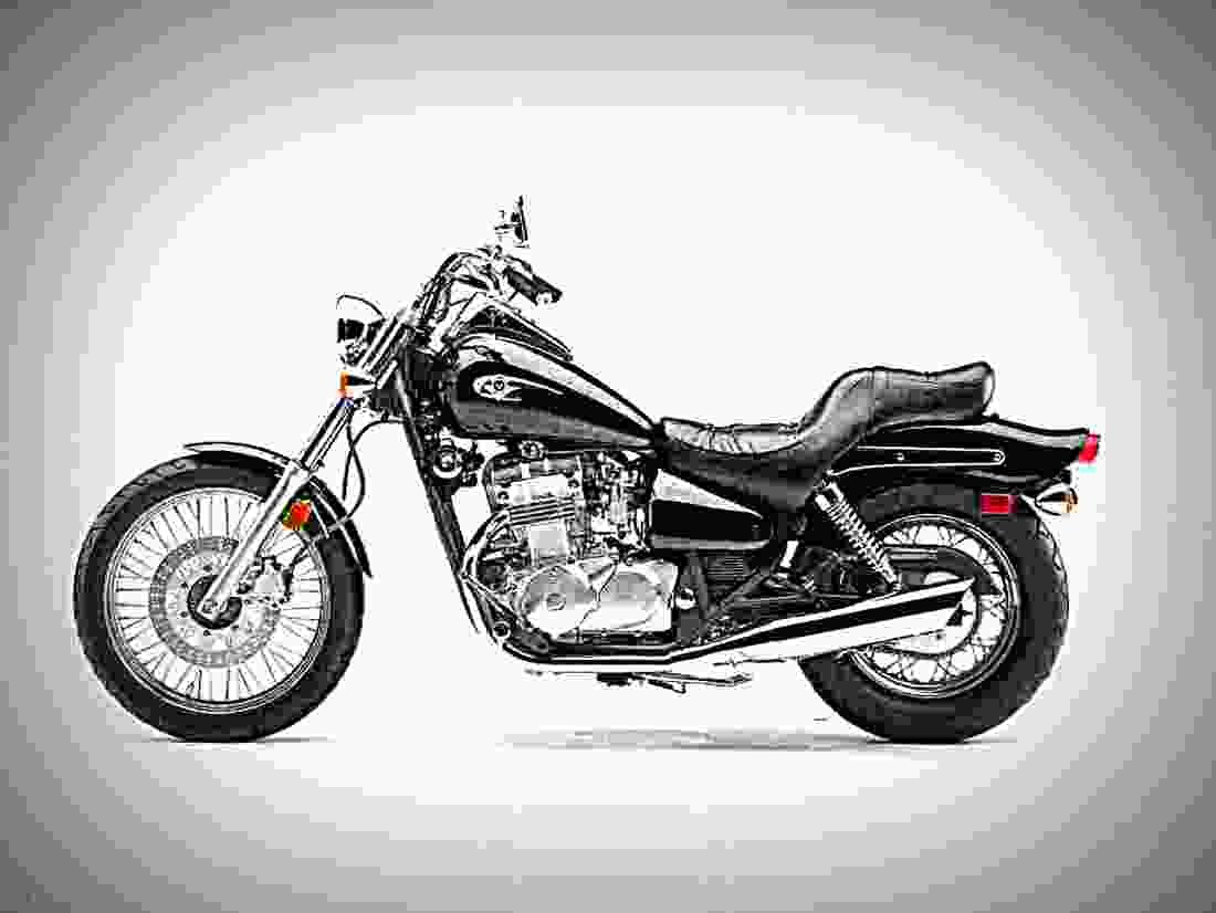Kawasaki EN 500 1996 3 motorbike A4 Photo Print