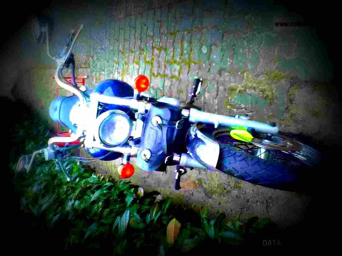 Kawasaki EN 500 1999 1 motorbike A4 Photo Print
