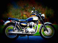 Kawasaki EN 500 2001 1 motorbike A4 Photo Print