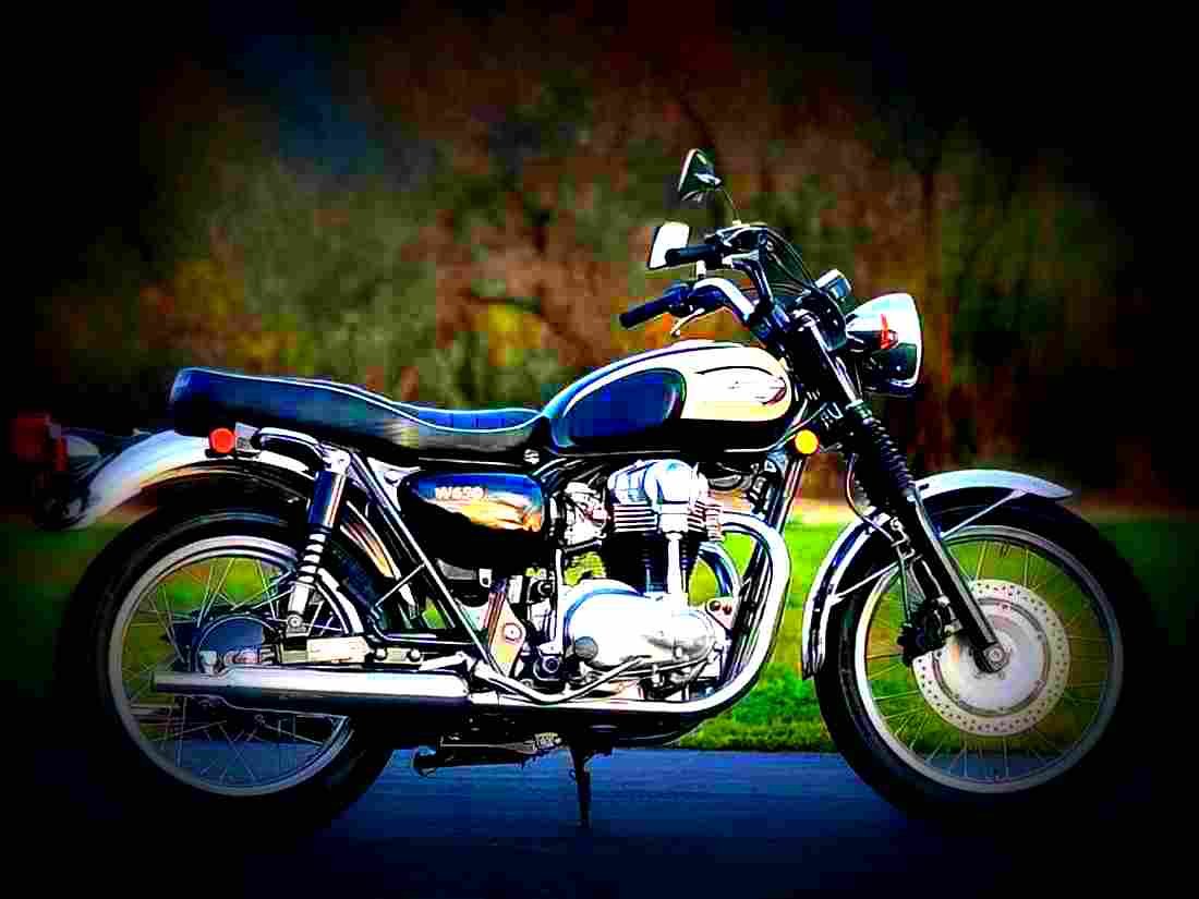 Kawasaki EN 500 2001 1 motorbike A4 Photo Print