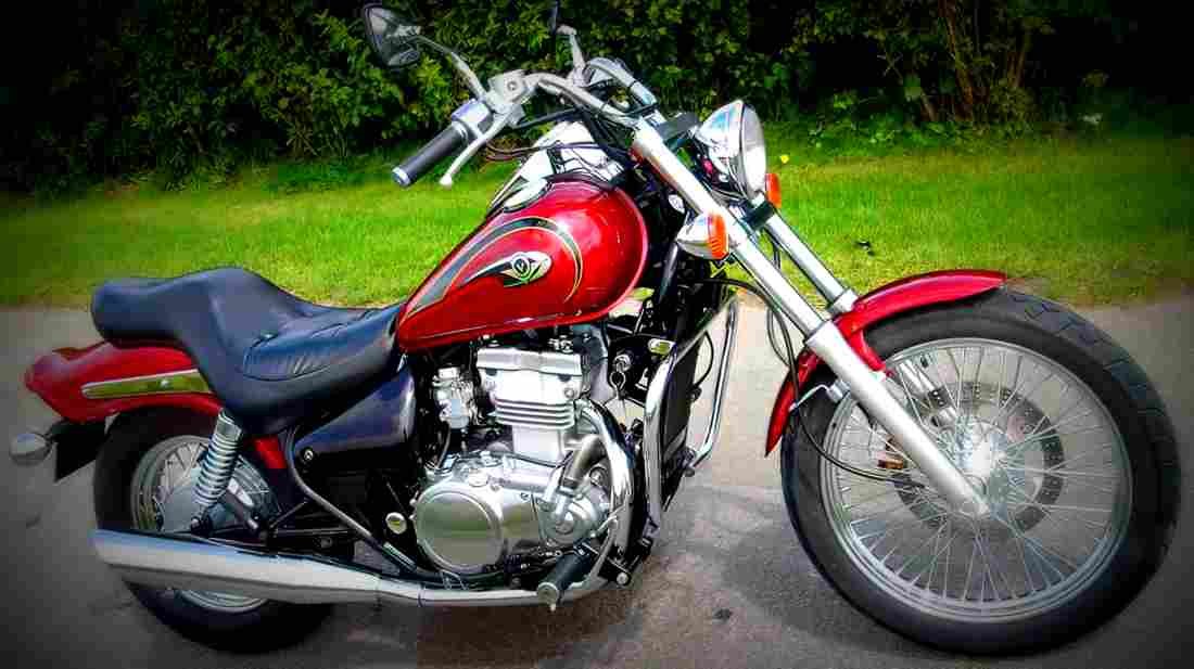 Kawasaki EN 500 (reduced effect) 1991 1 motorbike A4 Photo Print