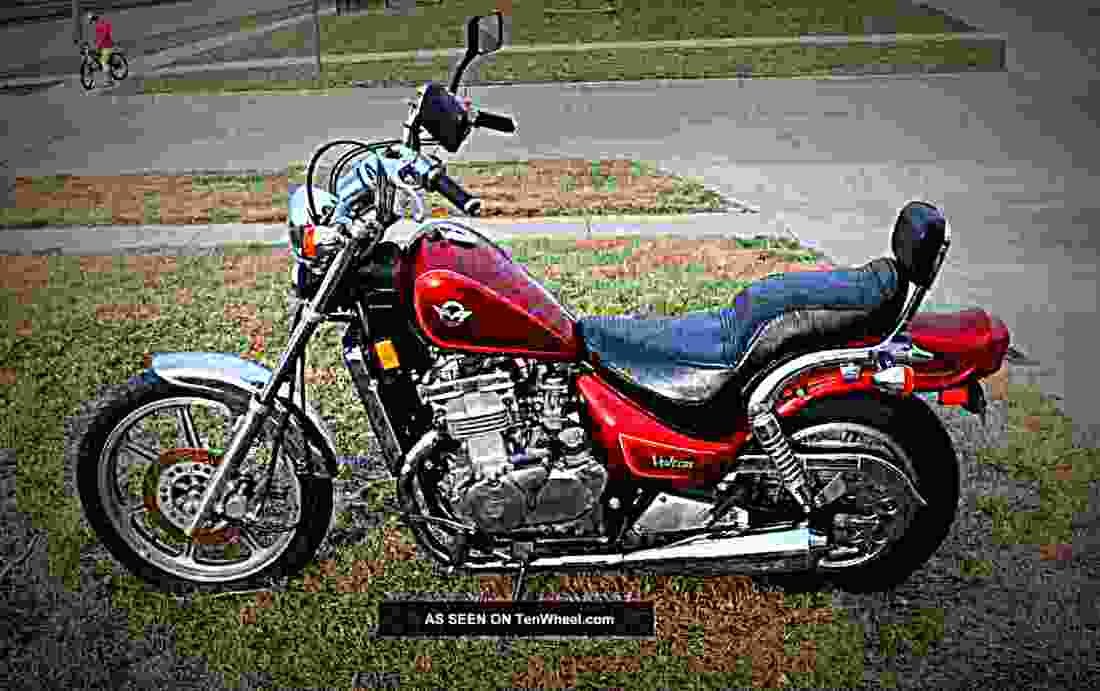 Kawasaki EN 500 (reduced effect) 1992 2 motorbike A4 Photo Print