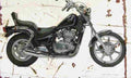 Kawasaki EN500 1990 Aged Vintage A4 Photo Print