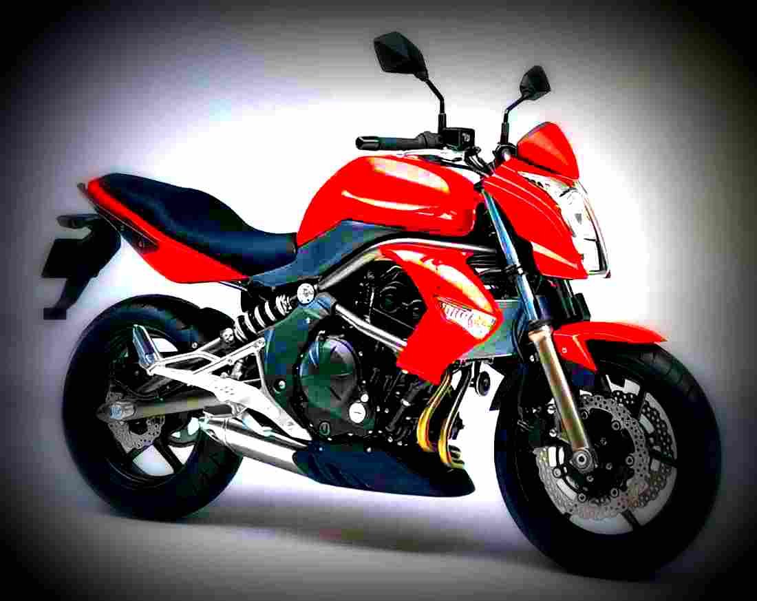 Kawasaki ER 4n 400cc 2 motorbike A4 Photo Print