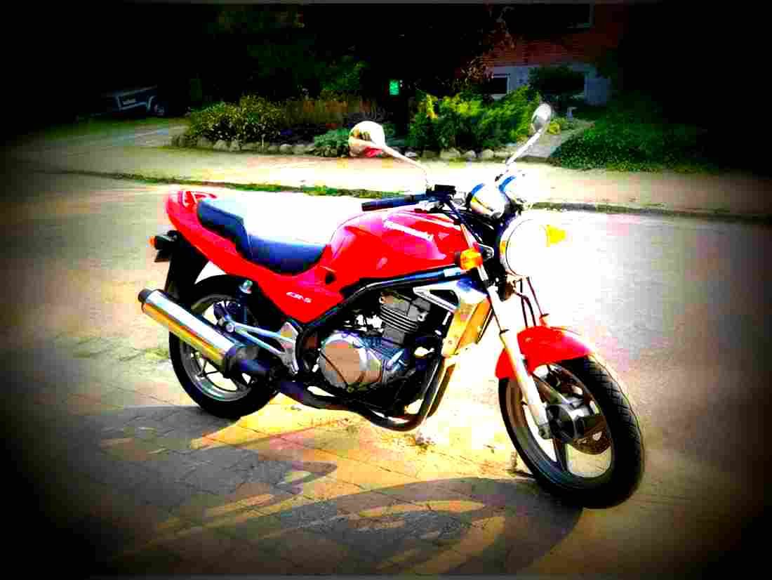 Kawasaki ER 5 1998 1 motorbike A4 Photo Print