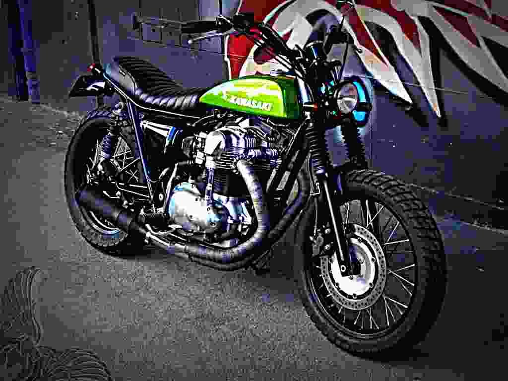 Kawasaki ER 5 1999 4 motorbike A4 Photo Print