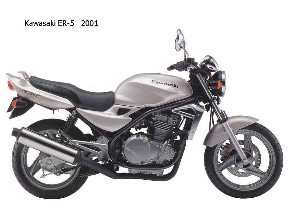 Kawasaki ER 5 2001 motorbike A4 Photo Print