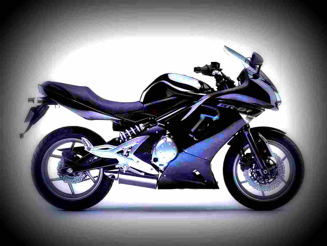 Kawasaki ER 6f 2007 2 motorbike A4 Photo Print