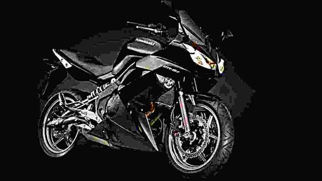 Kawasaki ER 6f 2008 3 motorbike A4 Photo Print