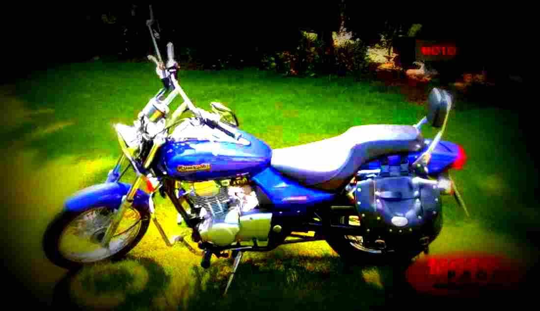 Kawasaki Eliminator 125 1997 1 motorbike A4 Photo Print